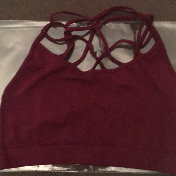 1 day sale! Dark burgundy front caged bralette - Picture 5 of 5